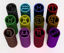 Filter Tips - Pack Horoscope (Reusable Nozzles) Weed Filters