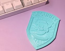 Five Nights at Freddy's Security Badge 3D Print STL File for Cosplay