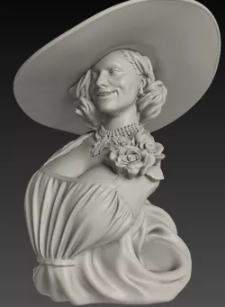 FREE Huge Vampire Lady Bust