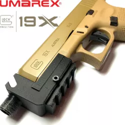GBB GBBR Elite Force Airsoft VFC Umarex Glock 19X Glock 45 Compensator With Silencer