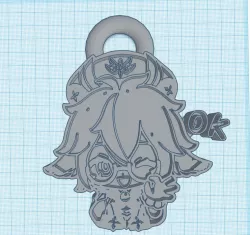 Genshin impact sucrose keychain