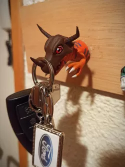 Greymon key hanger Digimon Keyholder