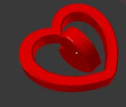 Heart keychain