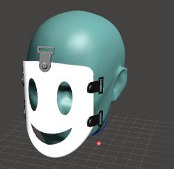 high rise invasion mask, sniper mask, high rise invasion, smiling mask