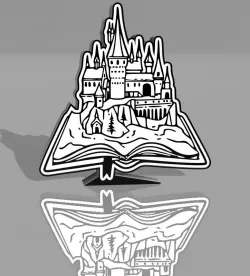 Hogwarts book lamp