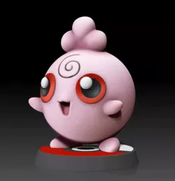 Igglybuff-Free- FAN ART - POKÉMON FIGURINE - 3D PRINT MODEL