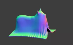 invisible dog 3d model stl obj free convert