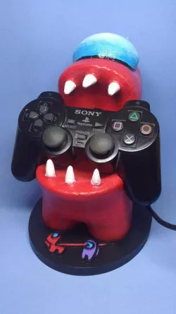 Joystick/cell phone holder "Among us"