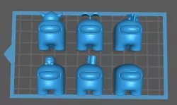 Keycaps Among Us pack 6