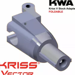 KWA KSC Kriss Vector GBB GBBR FOLDABLE FOLDING Butt Stock Adapter With AEG M4 Style Stock Tube