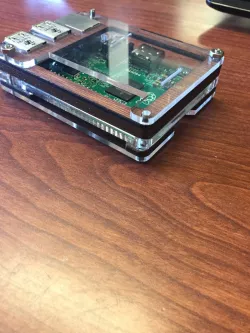 L shape Piece to C4 Labs Zebra Wood Case for Raspberry Pi