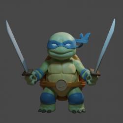 3D file Leonardo - Teenage Mutant Ninja Turtles 🥷・Template to download and  3D print・Cults