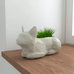 Low Poly Cat Planter