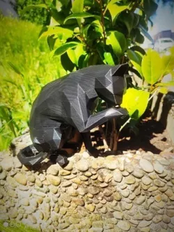 low poly cat