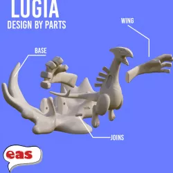 Lugia diorama Pokémon