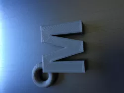 "M" Keychain