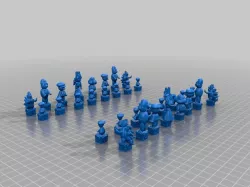 Mario Chess Pieces #Chess #Mario #Luigi #Peach #Yoshi #Toad #Bowser
