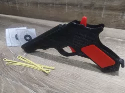 mini pistola de elásticos 4 disparos