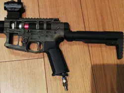 Minimalist stock for airsoft ar15