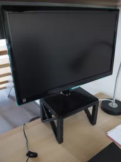 MONITOR STAND/RISER (Samsung S22D390) W/ 2 STORAGE DRAWERS