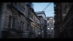New York Alley Scene