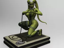 Oola slave crouching