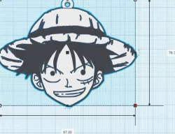 PACK OF 6 KEYRINGS OR PENDANTS OF one piece
