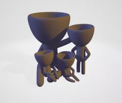 Peter-Plant with 3 children