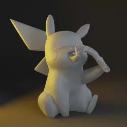 Pikachu or Pizzachu 3D print model