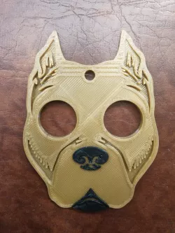 Pitbull self defense keychain