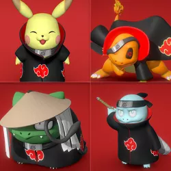 Pokemon Akatsuki Collection - 3D PRINT