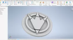 Power Rangers DinoThuder logo keychain