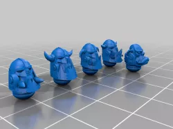 Primaris Ork Marine heads