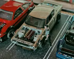 RB26 ITB KEN&MARY SKYLINE HOTWHEELS 1/64 ENGINE BAY