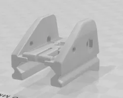 Rear sighting device for the PPK20
