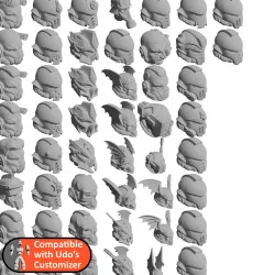 Remix of various heads for Udo's Customizer