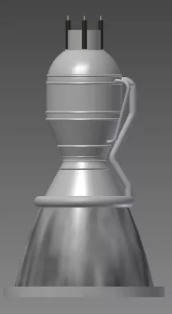 Rough Model of SpaceX Merlin Engine