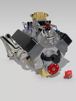 SBC Small Block Chev Drag Street 3 versions NA NOS Injected