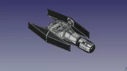 Scimitar Bomber 3.75" figure scale.