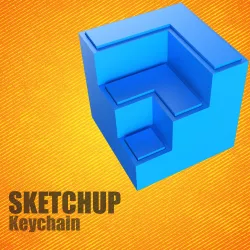 SketchUp Logo Keychain