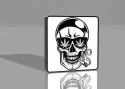 skull cana lamp