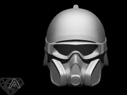 Stalker clear sky dolg band custom helmet