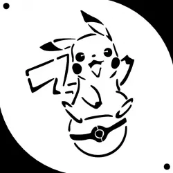 Stencil Pikachu