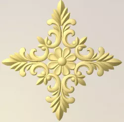 stl 3d flower for cnc