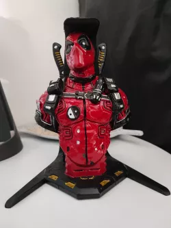 STL FILE Headphone Stand Deadpool