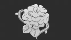 STL models for 3D printing and CNC Rose