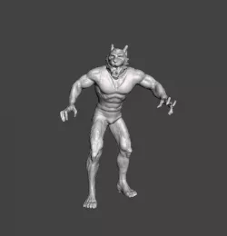 SUPER HEROES OF MARVEL WEREWOLF VINTAGE FIGURE .STL .OBJ