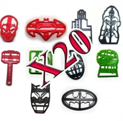 Superheroes Cookie Cutter x20