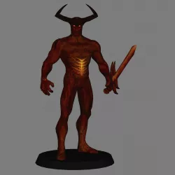 Surtur - Thor Ragnarok - low poly 3d print