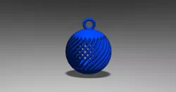 Swirled Christmas ornament